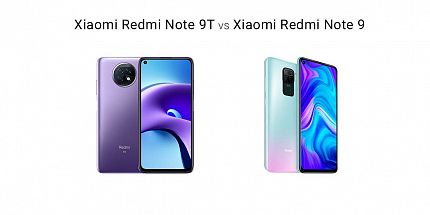 Сравнение смартфонов Xiaomi Redmi Note 9T и Xiaomi Redmi Note 9