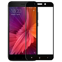 Защитное 2D стекло для Redmi 5A Black (Черное) — фото