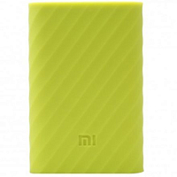 Силиконовый чехол Xiaomi Silicone Protector Sleeve для аккумулятора Mi Power Bank 20000 Зеленый — фото