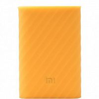 Силиконовый чехол Xiaomi Silicone Protector Sleeve для аккумулятора Mi Power Bank 5000 Оранжевый — фото