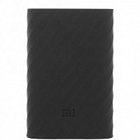 Силиконовый чехол Xiaomi Silicone Protector Sleeve для аккумулятора Mi Power Bank 10000 Черный — фото
