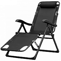 Шезлонг Gocamp Portable Recliner Bed Black (Черный) — фото